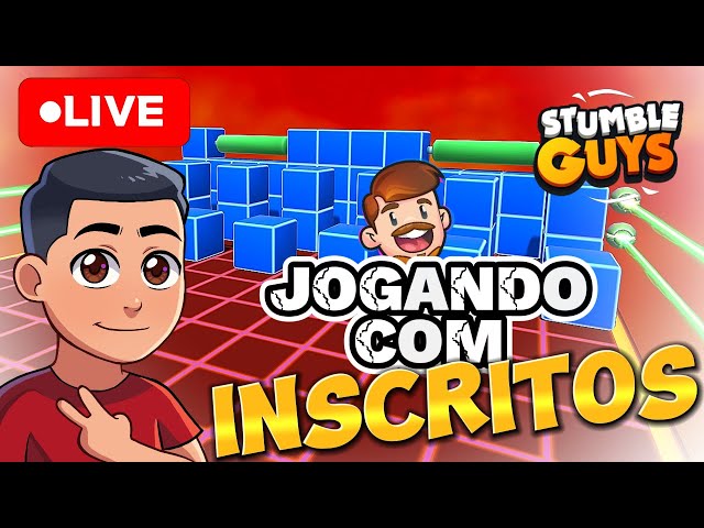 🟢STUMBLE GUYS AO VIVO 💫 JOGANDO COM INSCRITOS💫 PORTUGUÊS BRASIL  #stumbleguys #stumbleguyslive 