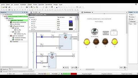 Control de motor a pasos PASO DOBLE con contador // Simulación CODESYS