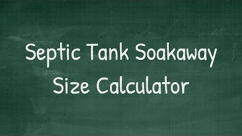 Septic Tank Size Calculation