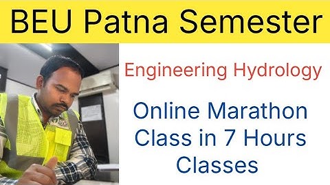 Engineering Hydrology | Water Resources Engineering | Civil Engineer | BTech Semester Exam 