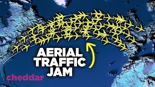 Why All Planes Take This Overcrowded Path Across The Atlantic Ocean - Cheddar Explains screenshot 5