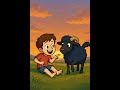 Baa Baa Black Sheep”🐏Sing-Along | Cute Boy &amp; Fluffy Sheep | Educational #Shorts