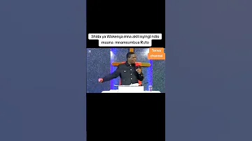 Akili Ya Wakenya Ni Nyingi Pastor Daniel Mgogo 