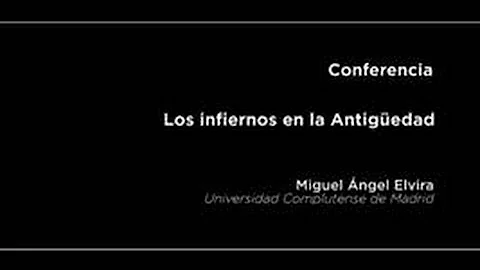 Conferencia: Los infiernos en la Antigedad