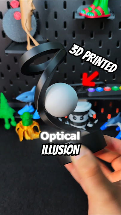 3D Printed Optical Illusion Desk Spinner #3dprinting
