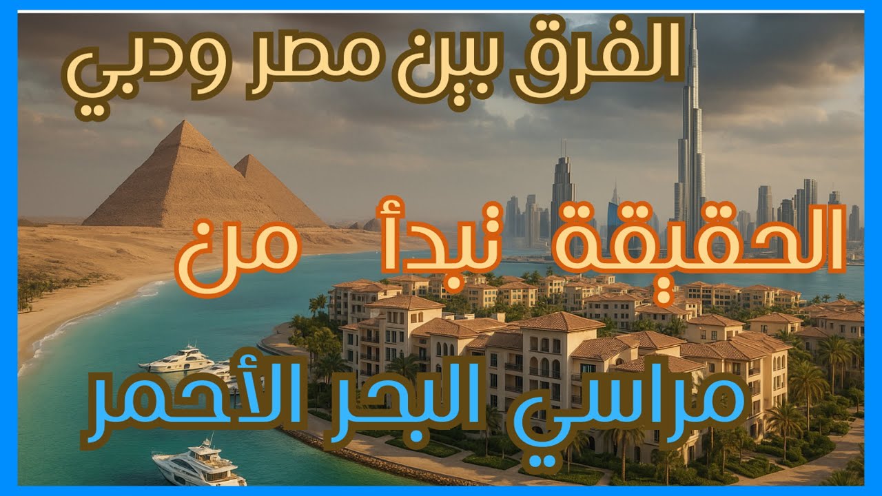 الفرق بين مصر ودبي - الحقيقة تبدأ من مراسي البحر الاحمر