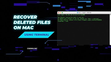 How to Recover Deleted Files on Mac Using Terminal (Sequoia Supported)?