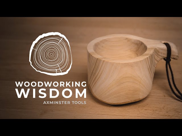 ③Making a wooden cup . Kuksa carving #woodworking 