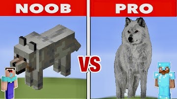 NOOB VS PRO VS HACKER Minecraft Pixel Art✨ Wolf #Minecraft #meme #memes #Майнкрафт