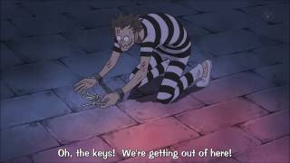 Daz Bones Gets freed by Crocodile   One Piece HD