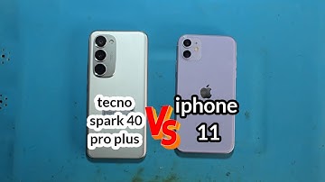 Tecno spark 40 pro plus vs iphone 11 speed test 