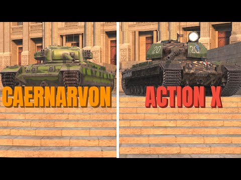 Видео: ЧТО ЛУЧШЕ CAERNARVON или ACTION X Wot BLITZ