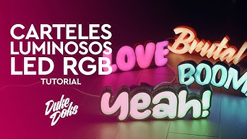 ✨Cómo crear CARTELES LUMINOSOS impresos en 3D con Fusion 360 y tira LED