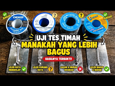 UJI TES TIMAH SOLDER MANAKAH YANG LEBIH BAGUS DI PAPAN STAINLES