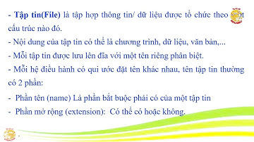 Cơ bản về quản lý tập tin và thư mục