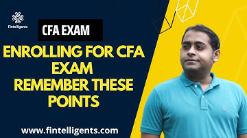 Enrolling for CFA exam | Remember these Points | CFA Exam #cfa #cfalevel1