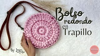 Bolso Redondo en Trapillo - Tutorial de Crochet - Paso a Paso