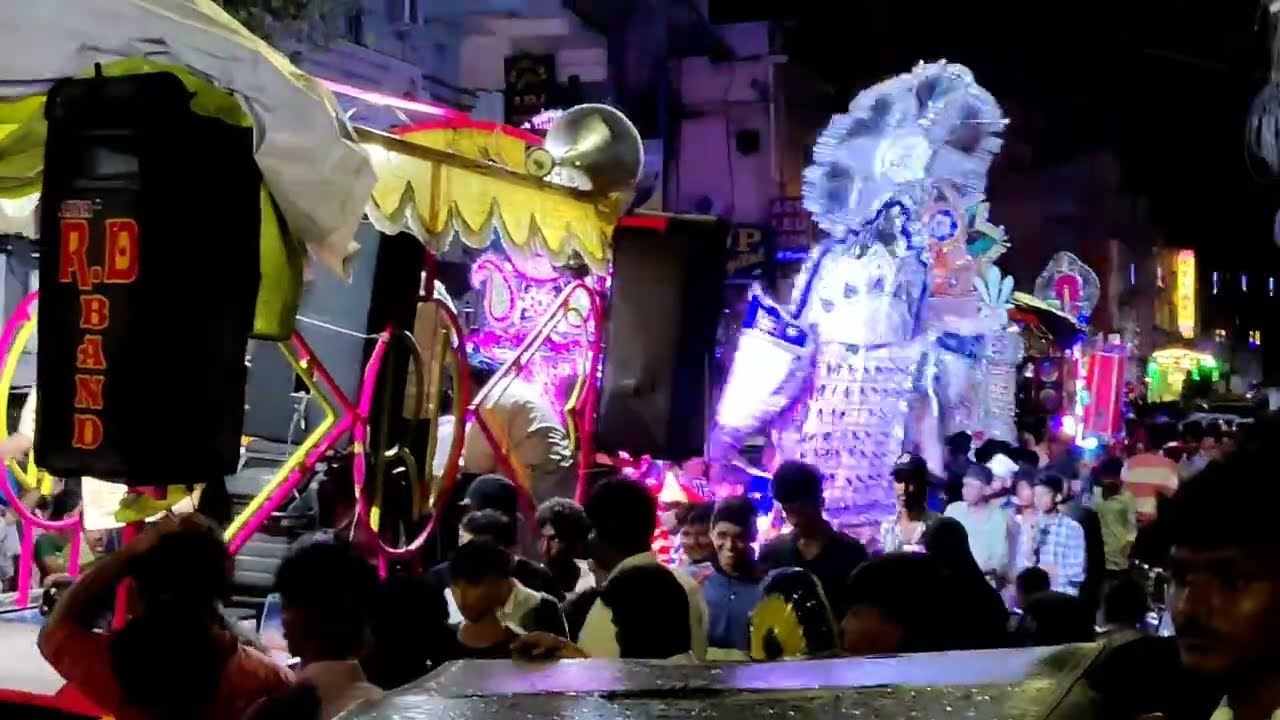 8 th moharram in triplicane all panja come to meet patan ka panja #moharram #trading #viralvideo