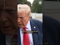 Trump says Charlie Kirk a 'great man' on the way to funeral #Shorts