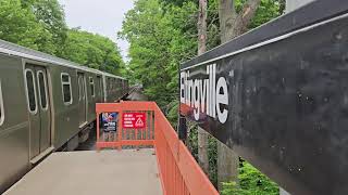 SIR: R211S 110-114 Departing Eltingville Station enroute to St George ferry terminal 