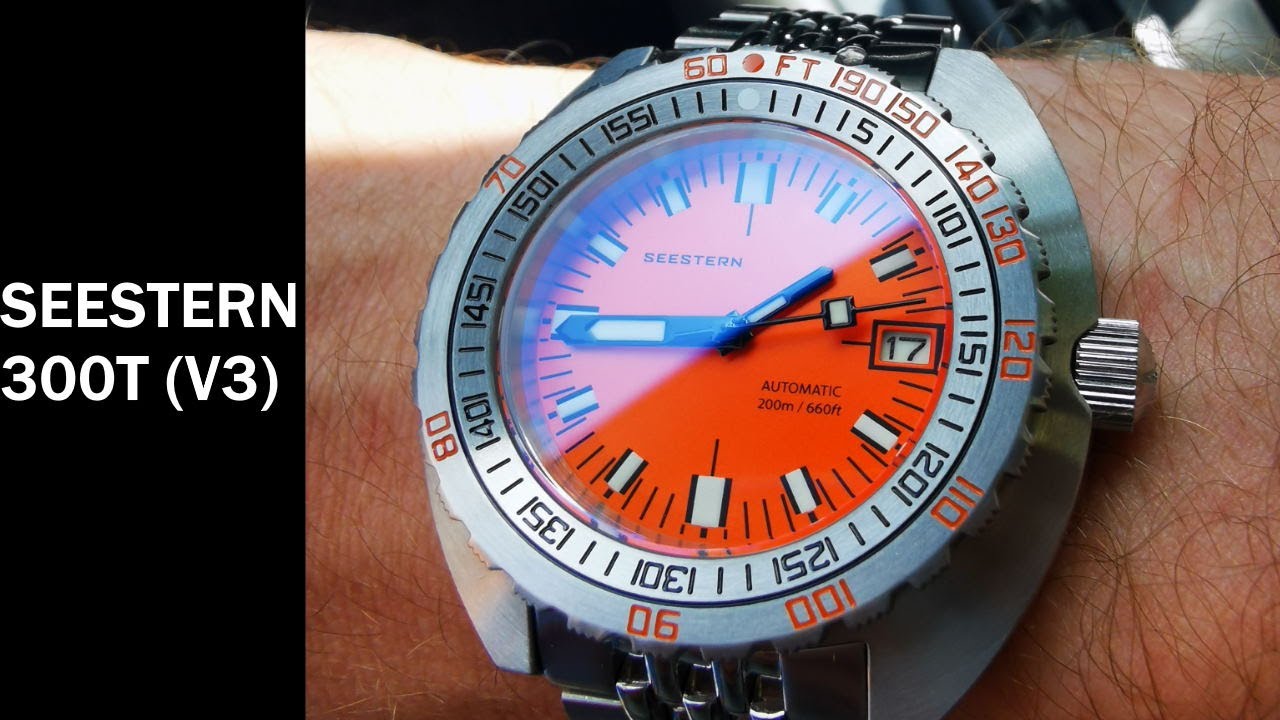 SEESTERN Doxa SUB300T Homage Watch Review (V3) - YouTube