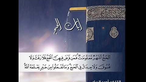 آيات الحج بصوت القارئ أحمد الريامي.