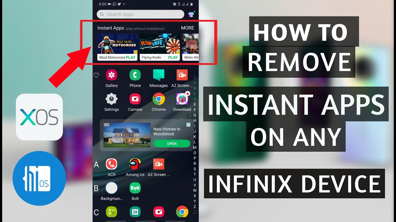 instant apps Update New Cách xóa ứng dụng tức thì trên mọi thiết bị Infinix \u0026 Tecno | Không cần root