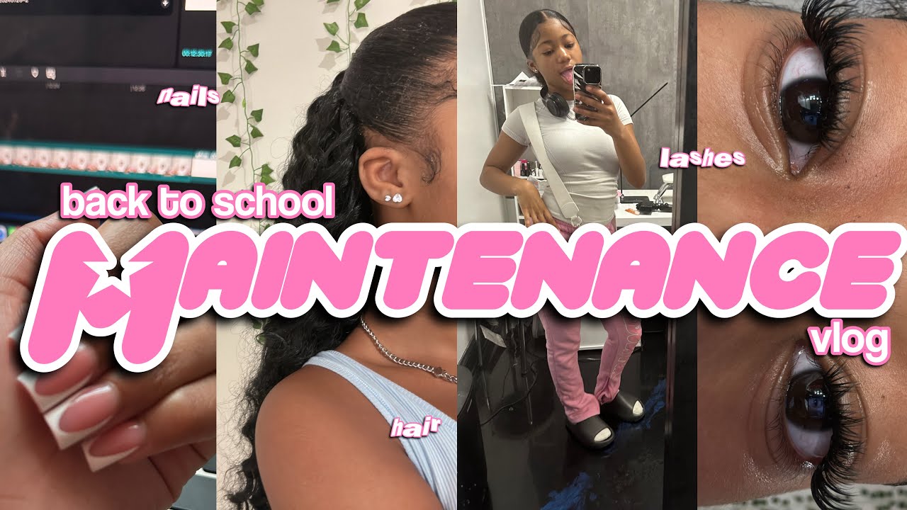 BACK TO SCHOOL MAINTENANCE VLOG ‪♡ lashes, hair, nails, etc ‪♡ ​⁠@AELFRIC EDEN
