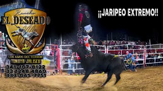 ¡¡JARIPEO EXTREMO!! CUANDO SE VEN ESTAS MONTAS CON RANCHO EL DESEADO EN LA FERIA DE LA PITAYA