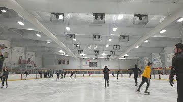 Goth on Ice:  Forward Outside Three-Turn Progress