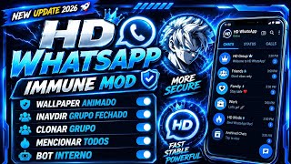 🔥 HD WhatsApp Immune Mod 2026 🚀 New Update + Hidden Features | WhatsApp Fitur Terbaru screenshot 1
