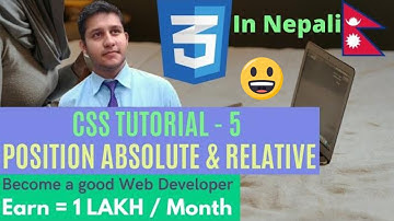 #10 CSS Tutorial In Nepali 2021 [CSS Position]