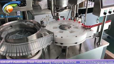 CX-GFT 10ml test tube filling machine,plastic vial filling capping machine