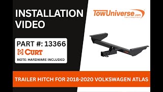 CURT 13366 Hitch Install | 2018-2020 Volkswagen Atlas (Excluding Cross Sport)  | Step-by-Step Guide