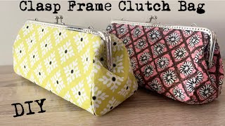 Oby Clasp Bag Pattern Clutch Purse Frame Bag PDF Pattern 