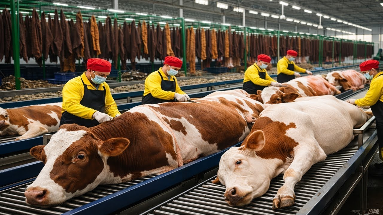 Inside the Cow Leather Factory | From Raw Cow Skin to Luxury Leather | Process Lab