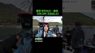 5/13 시즌 시작!!대포 한치 등장!!초반엔 무조건 이걸로 #낚시 #한치 #통영