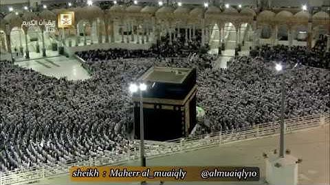 تلاوة ترق لها القلوب من الشيخ د. ماهر المعيقلي لآواخر سورة الأنبياء || مغرب الخميس ٢١-٤-١٤٣٨هـ