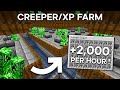 Minecraft Easy Creeper &amp; XP Farm Tutorial 1.19 - 2000+ Per Hour !