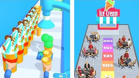 Ice cream stack  - All levels mobile game ios,Android trailer update gameplay walktrthough #1