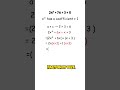 Solve a quadratic equation with a ≠ 1 in just a few simple steps! 💡 #maths #solvingquadratic