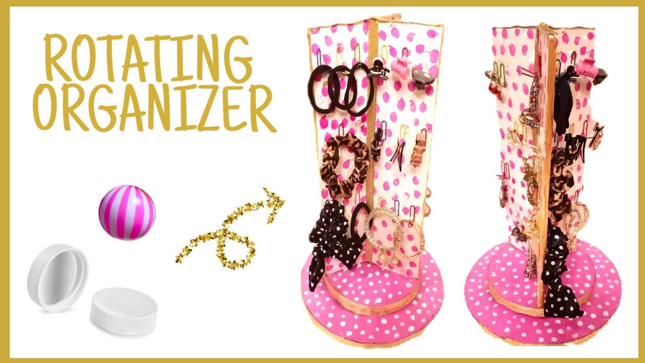 SIMPLE DIY ROTATING JEWELLERY ORGANIZER EASY DIY IDEA SimpleDIYs