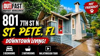 801 7th St N, St. Petersburg FL | 3-Bedroom Rental Home Tour