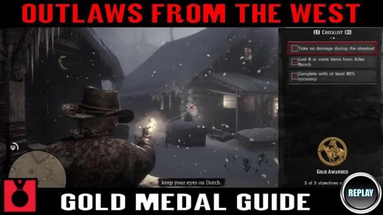 Red dead Redemption 2 Outlaws from the West Gold Medal - Gold Rush ...
