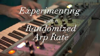 Moog Matriarch Experiments: Random Arp Timings and Textures