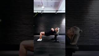 Bodyweight glute bridge bench