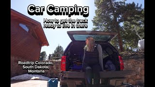 Solo Car Camping Roadtrip - SETUP - Getting a Chevrolet Colorado ready to live in there