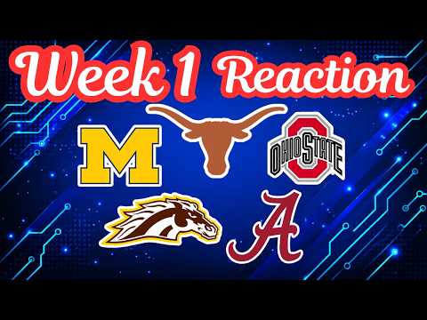 College Football *Week 1* REACTION & Updated Ratings