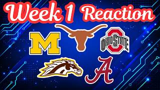 College Football *Week 1* REACTION & Updated Ratings