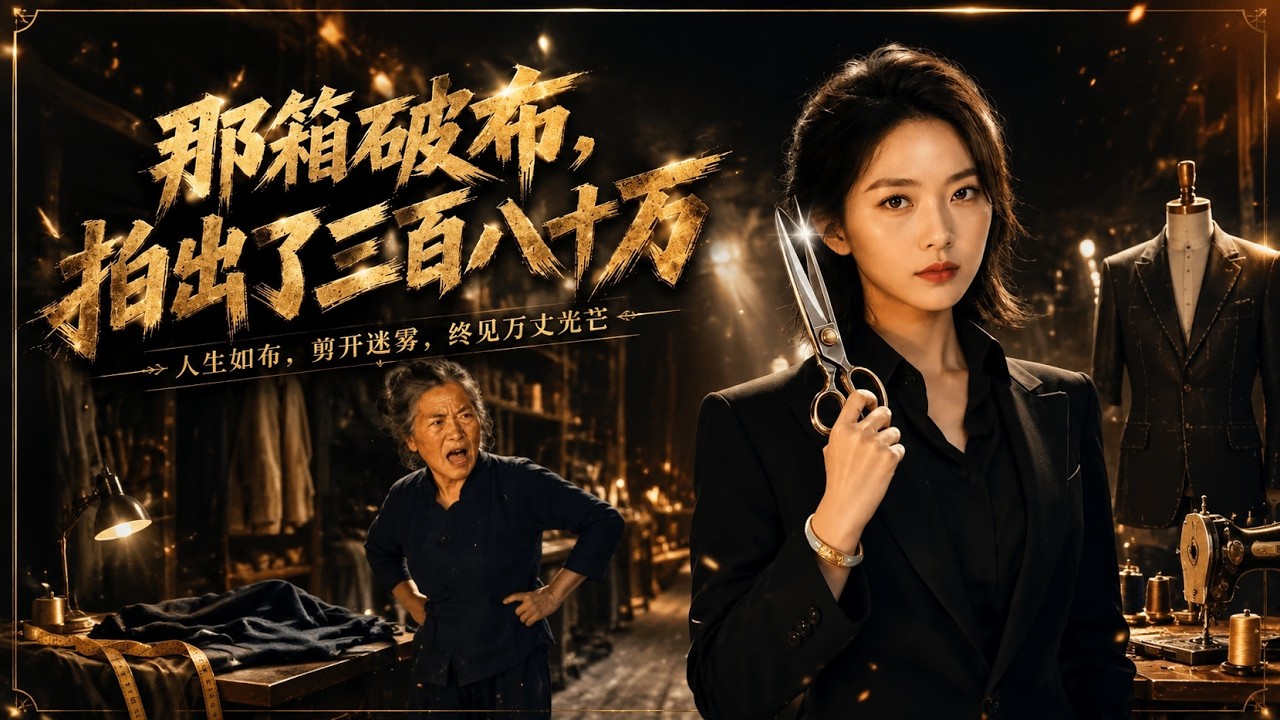 【高清全集】《那箱破布，拍出了三百八十万》 #逆袭 #爱情 #甜宠 #反转 #热门短剧 #drama #爽剧 #電影 #精彩影视 #AI短剧